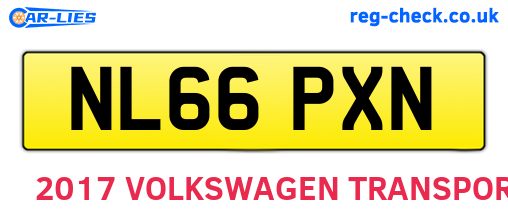 NL66PXN are the vehicle registration plates.