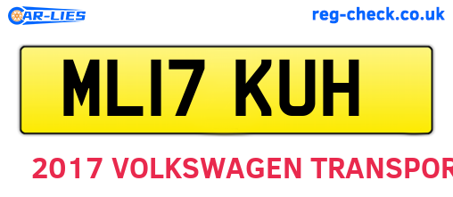 ML17KUH are the vehicle registration plates.