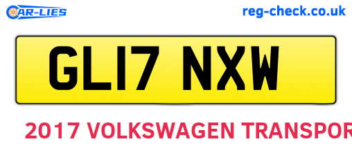 GL17NXW are the vehicle registration plates.