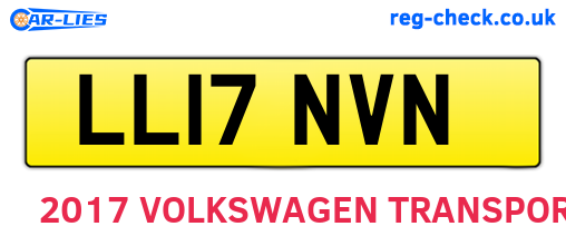 LL17NVN are the vehicle registration plates.