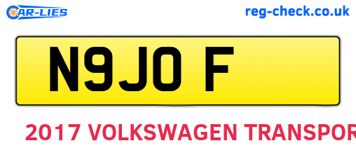 N9JOF are the vehicle registration plates.