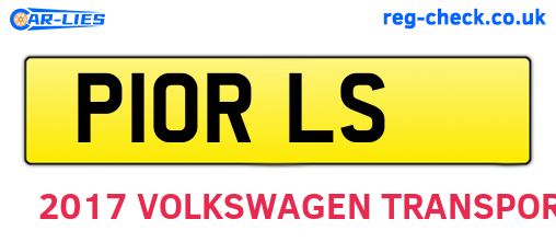 P10RLS are the vehicle registration plates.