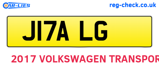 J17ALG are the vehicle registration plates.