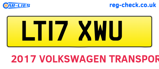 LT17XWU are the vehicle registration plates.