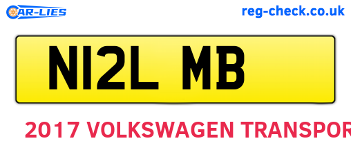 N12LMB are the vehicle registration plates.