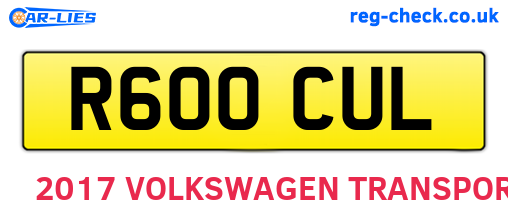 R600CUL are the vehicle registration plates.