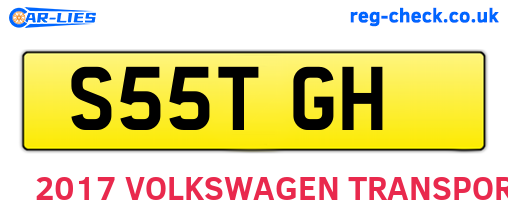 S55TGH are the vehicle registration plates.