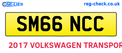 SM66NCC are the vehicle registration plates.