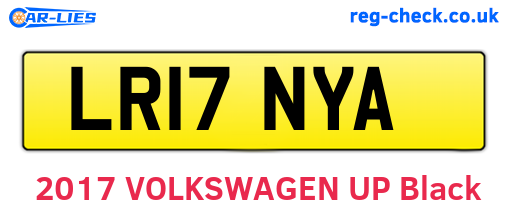 LR17NYA are the vehicle registration plates.