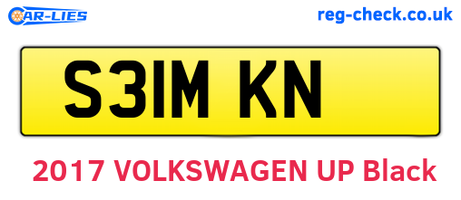 S31MKN are the vehicle registration plates.