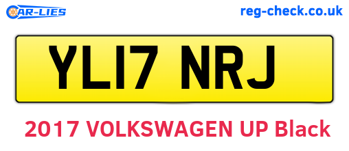 YL17NRJ are the vehicle registration plates.