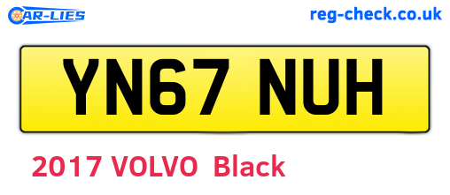 YN67NUH are the vehicle registration plates.