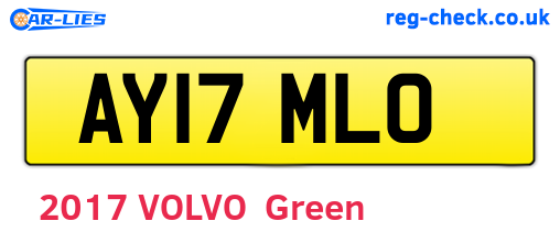AY17MLO are the vehicle registration plates.