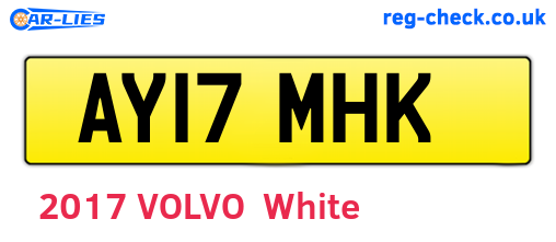 AY17MHK are the vehicle registration plates.