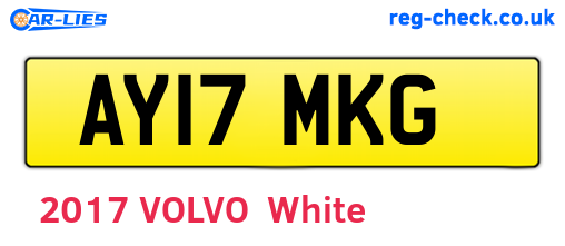 AY17MKG are the vehicle registration plates.