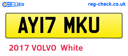 AY17MKU are the vehicle registration plates.