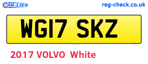 WG17SKZ are the vehicle registration plates.