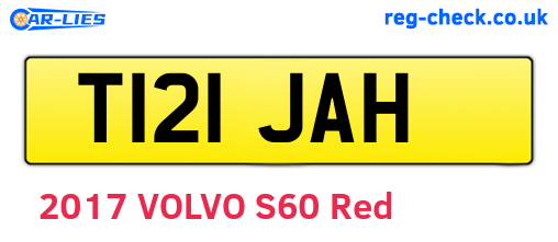 T121JAH are the vehicle registration plates.