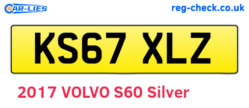 KS67XLZ are the vehicle registration plates.