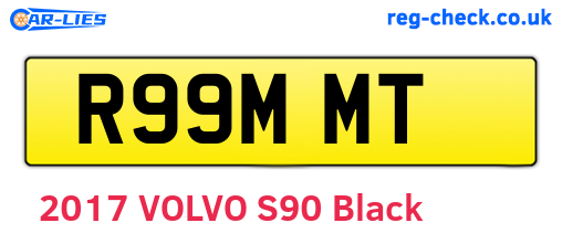 R99MMT are the vehicle registration plates.