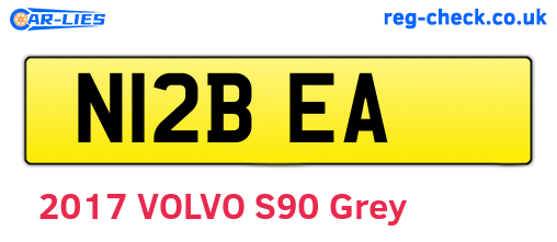 N12BEA are the vehicle registration plates.
