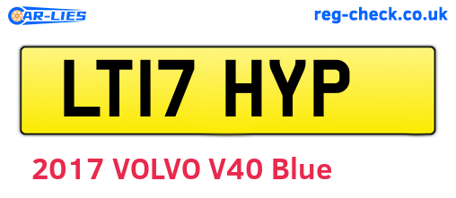 LT17HYP are the vehicle registration plates.