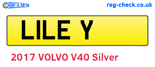 L1LEY are the vehicle registration plates.