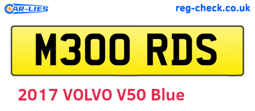 M300RDS are the vehicle registration plates.