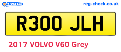 R300JLH are the vehicle registration plates.