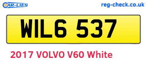 WIL6537 are the vehicle registration plates.