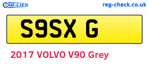 S9SXG are the vehicle registration plates.