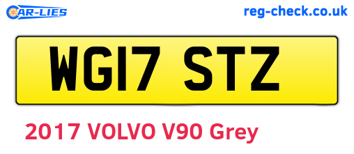 WG17STZ are the vehicle registration plates.