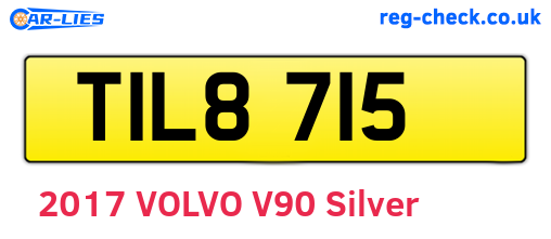 TIL8715 are the vehicle registration plates.
