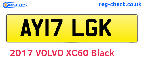 AY17LGK are the vehicle registration plates.