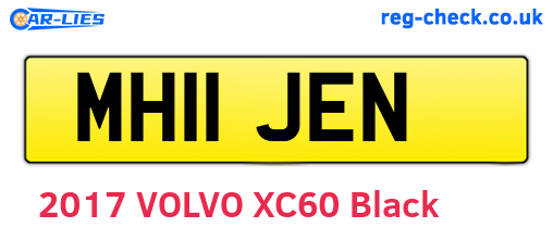 MH11JEN are the vehicle registration plates.