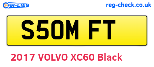 S50MFT are the vehicle registration plates.