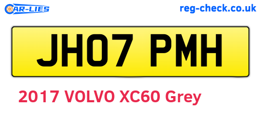 JH07PMH are the vehicle registration plates.