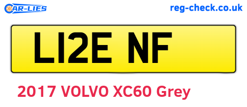 L12ENF are the vehicle registration plates.
