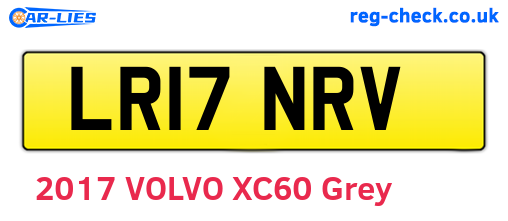 LR17NRV are the vehicle registration plates.