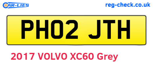 PH02JTH are the vehicle registration plates.