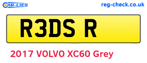 R3DSR are the vehicle registration plates.