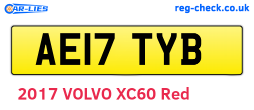 AE17TYB are the vehicle registration plates.