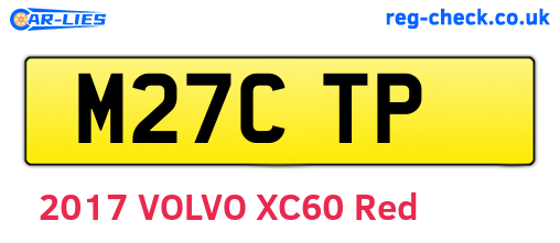 M27CTP are the vehicle registration plates.