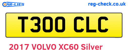T300CLC are the vehicle registration plates.