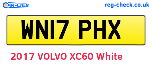 WN17PHX are the vehicle registration plates.