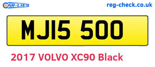 MJI5500 are the vehicle registration plates.