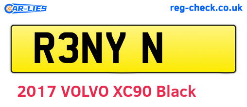 R3NYN are the vehicle registration plates.