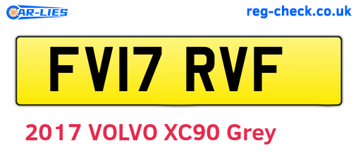 FV17RVF are the vehicle registration plates.