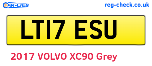 LT17ESU are the vehicle registration plates.