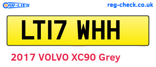 LT17WHH are the vehicle registration plates.